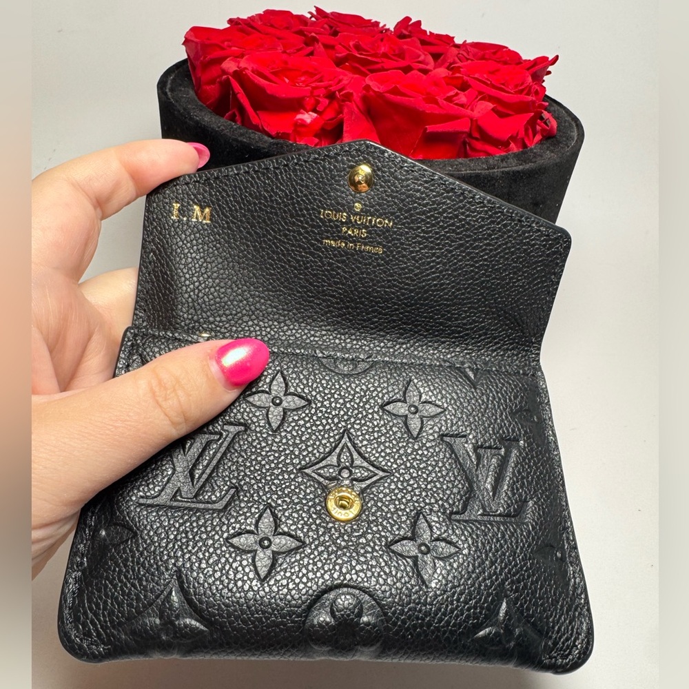 SOLD Louis Vuitton Black Key Pouch Wallet – Empreinte Noir Leather w/ Key Ring - Picture 3 of 14